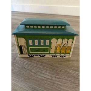 1968 R Dakin & Co San Francisco Cable Car  Wind Up Music Box‎ -Working